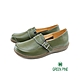 GREEN PINE圓頭厚底飾釦內增高休閒鞋綠色(00612201) product thumbnail 1