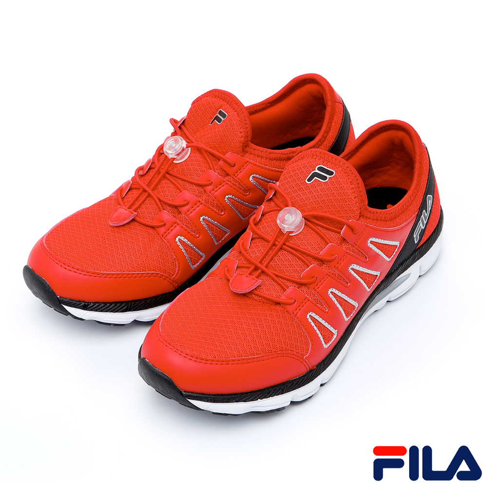 FILA 男輕量慢跑鞋-紅1-J201R-210