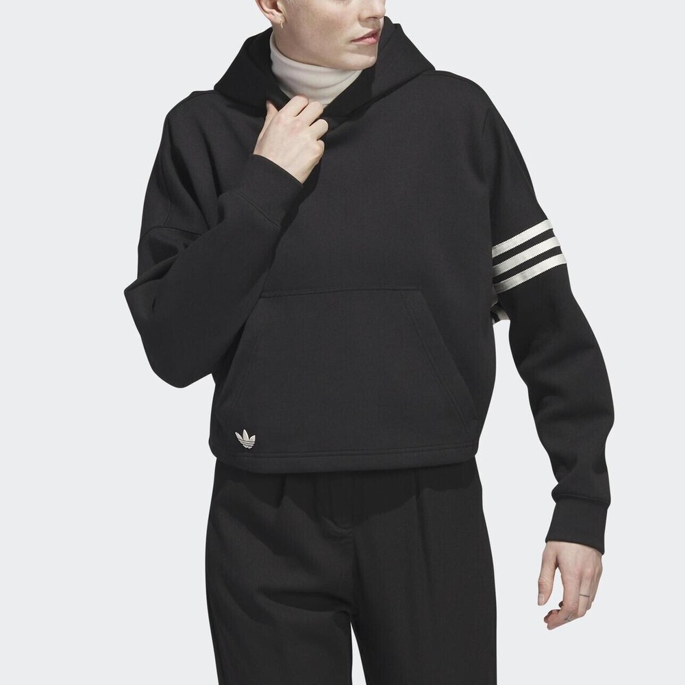 Adidas Hoodie [IB5922] 女 連帽上衣 帽T 運動 休閒 舒適 寬鬆 質感 柔軟 亞洲版 黑