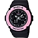 CASIO BABY-G 夏日海灘風繽紛雙層錶圈休閒錶-黑X粉(BGA-270-1A)/42.2mm product thumbnail 1