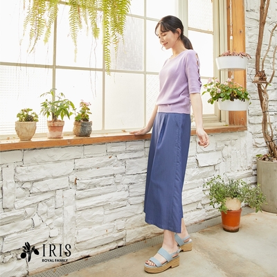 IRIS 天絲牛仔八分寬褲(12306)