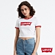 Levis 女款 短袖T恤 翻玩夏日Logo T 合身短版 product thumbnail 1