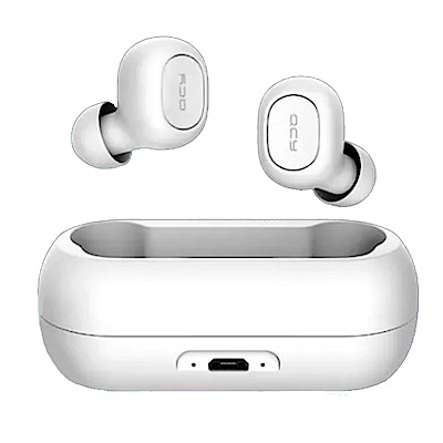 QCY T1 雙耳 立體聲 藍牙 5.0 真無線 耳機 白色款