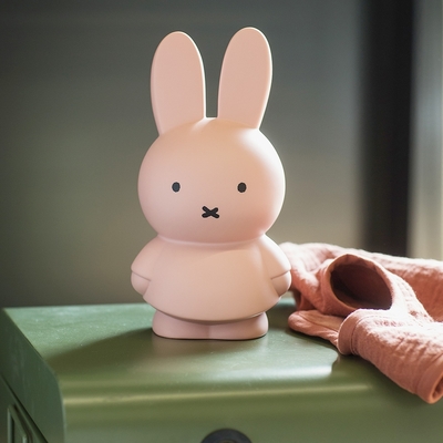 【比利時AP MIFFY】Miffy米菲兔莫蘭迪公仔存錢筒(中號)-淺粉色