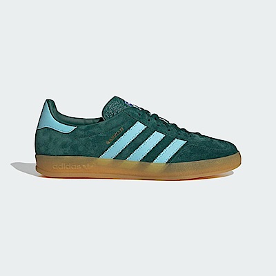 Adidas Gazelle Indoor [IG9979] 男 休閒鞋 運動 經典 復古 麂皮 膠底 三葉草 綠藍