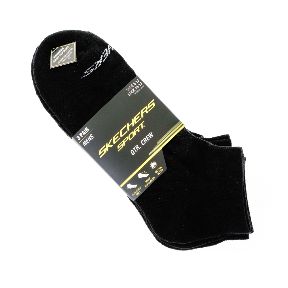 SKECHERS 男運動短襪 - S113711-001