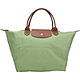 LONGCHAMP Le pliage 原創系列 短提把摺疊水餃包(M/苔蘚綠) product thumbnail 1