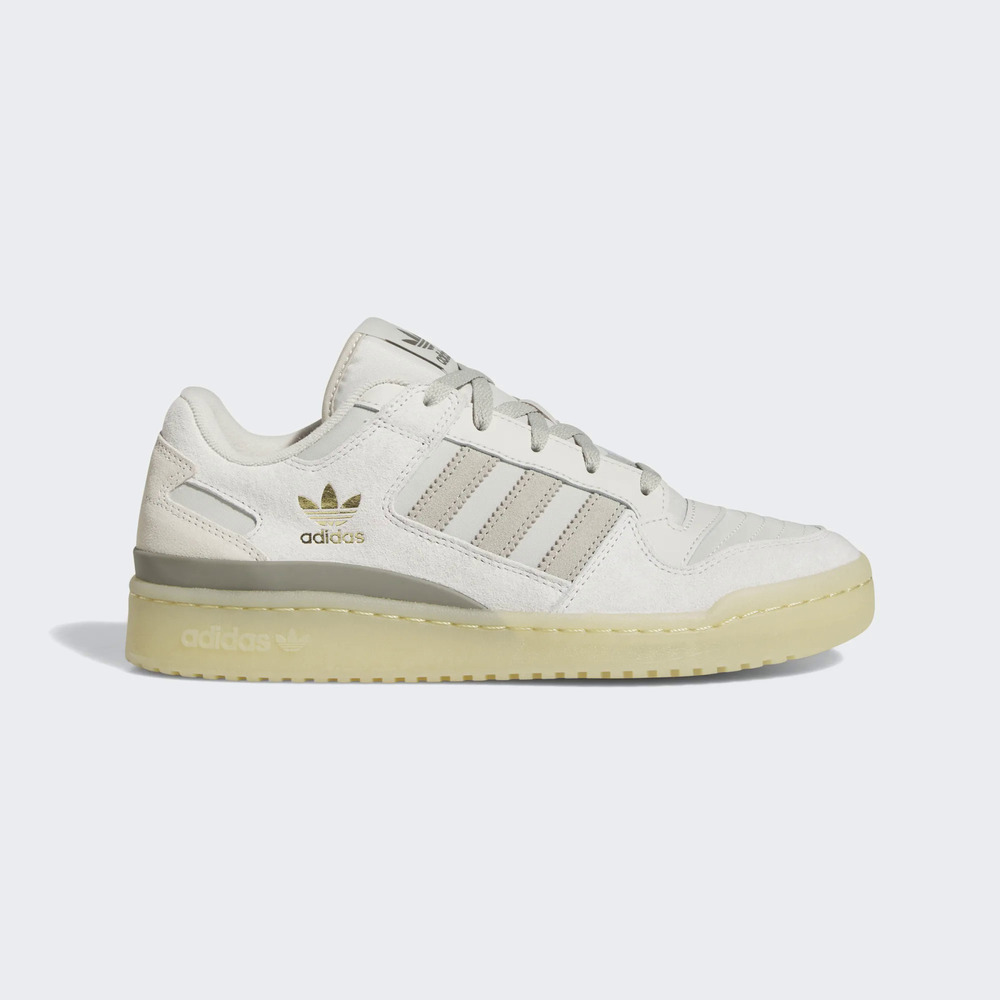 Adidas Forum Low CL [HQ7096] 男 休閒鞋 經典 復古 Originals 低筒 愛迪達 米灰