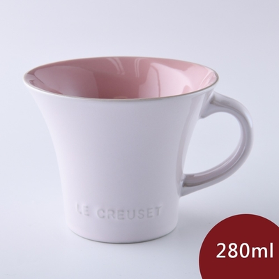 Le Creuset 珠光薔薇系列 英式午茶杯 280ml 珠光粉