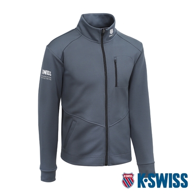 K-SWISS Mock Neck Jacket運動外套-女-灰