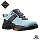 官方直營 Salomon 女 X ULTRA 4 Goretex 低筒登山鞋 水晶藍/黑/孜然 product thumbnail 2