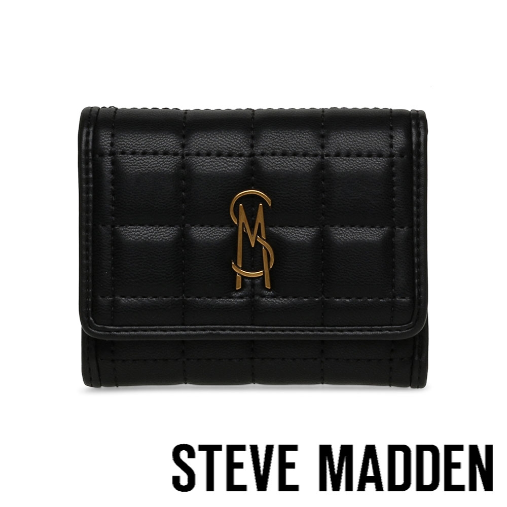 STEVE MADDEN-BYUMA 格紋信封短夾-黑色