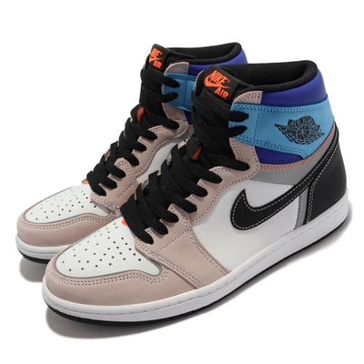 Nike Air Jordan 1 Retro High 男鞋 休閒鞋 AJ1 反光 可剪成低筒 穿搭 白 彩 DC6515-100