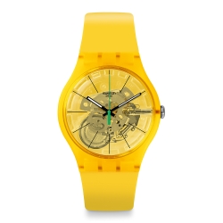 Swatch 原創系列手錶 BIO LEMON有機黃-41mm