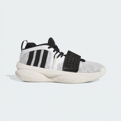 adidas 籃球鞋 男鞋 運動鞋 包覆 緩震 襪套 DAME 8 EXTPLY 黑白 ID5678