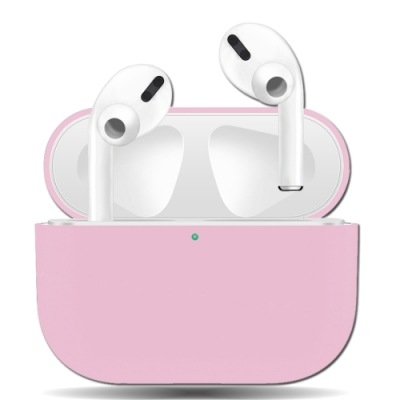 絲滑親膚 極致輕薄 蘋果Apple AirPods Pro 藍牙耳機盒保護套(芭比粉)