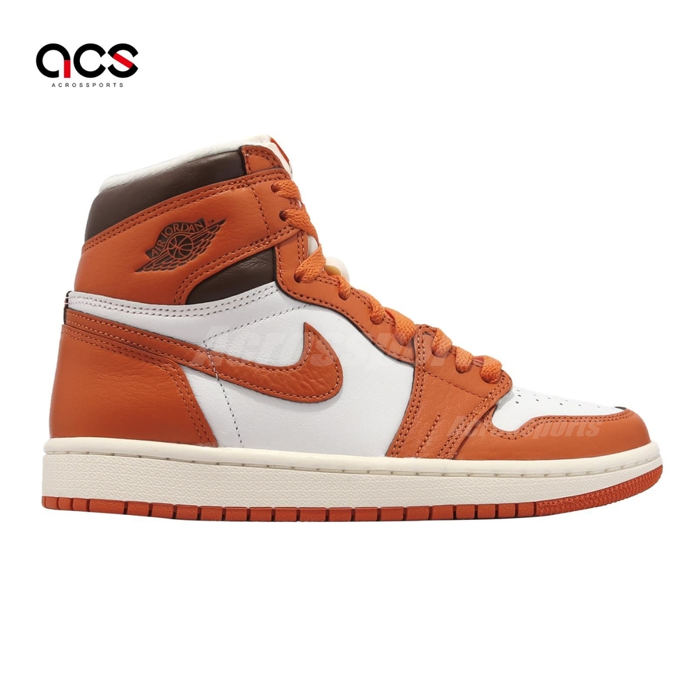 Nike 休閒鞋Air Jordan 1 Retro HI OG 女鞋男段橘Starfish 小灌碎