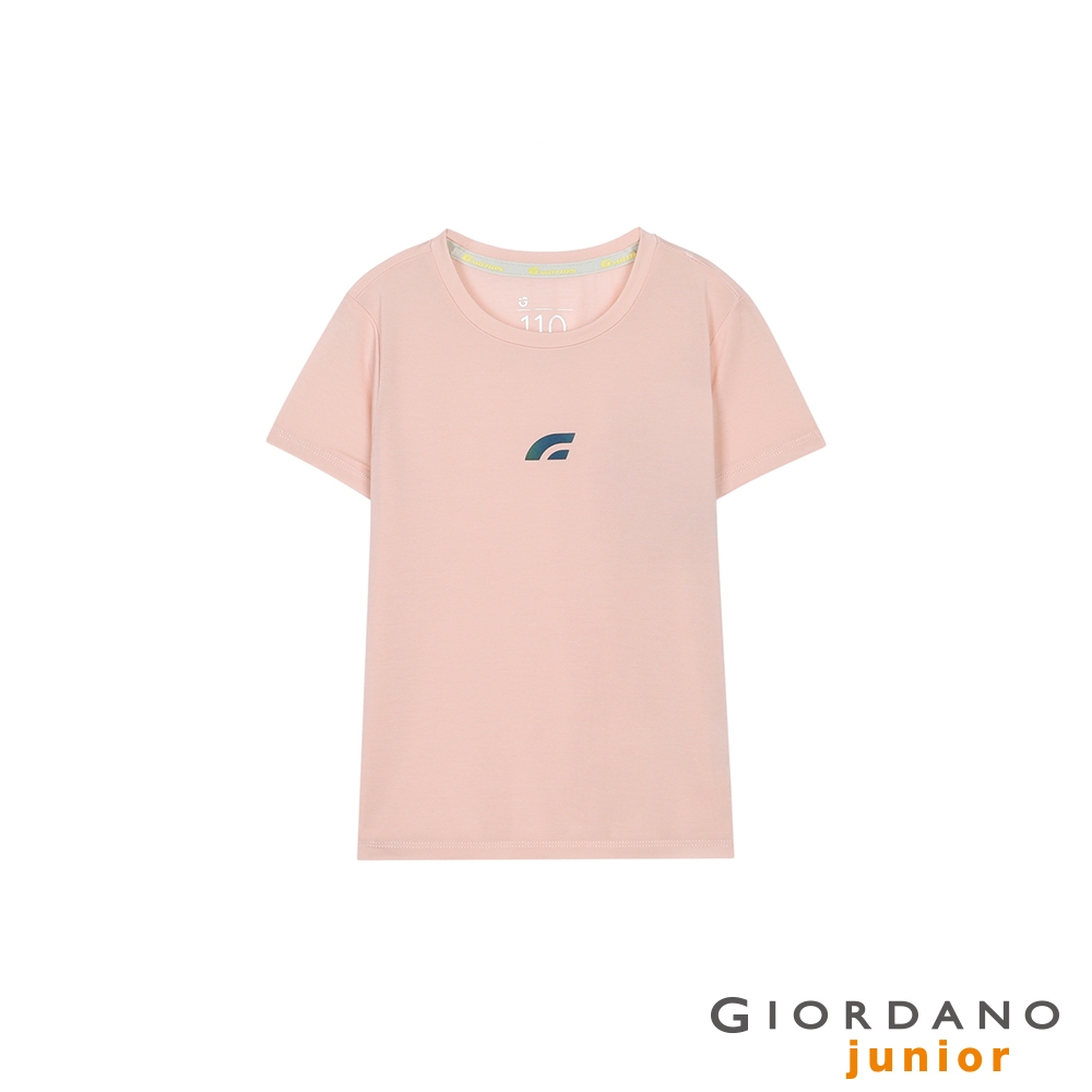 GIORDANO 童裝G-MOTION超輕量涼感上衣 - 26 仿段彩桃皮粉紅