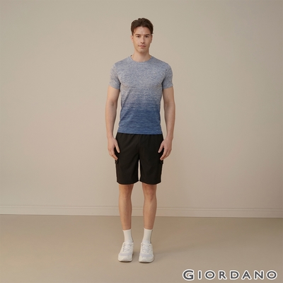 GIORDANO 男裝3M工裝風內抽繩短褲 - 【多色任選】