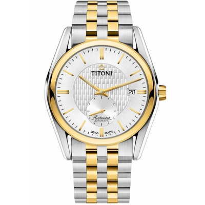 TITONI 梅花錶 空中霸王系列 經典簡約機械腕錶 40mm / 83709SY-500