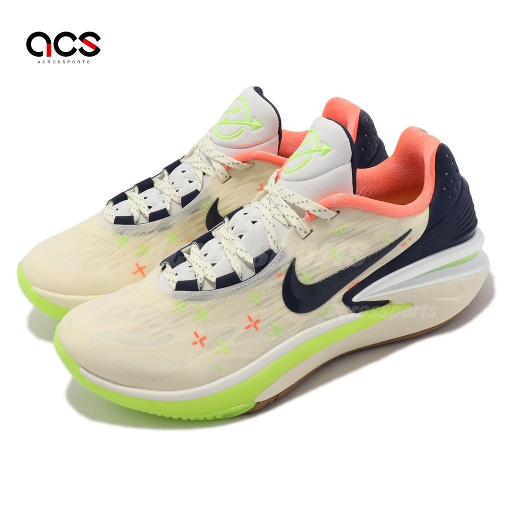 Nike 籃球鞋Air Zoom G.T. Cut 2 EP 男鞋螢光綠藍米白反光氣墊FB1961