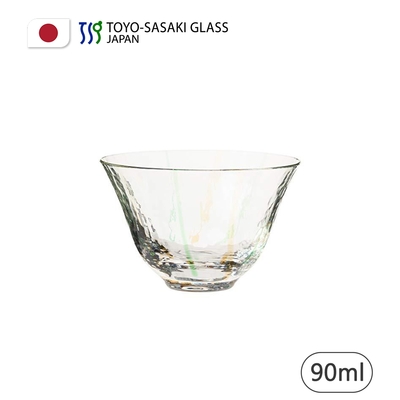 【TOYO SASAKI】日本製冷酒杯-黃綠彩-90ml