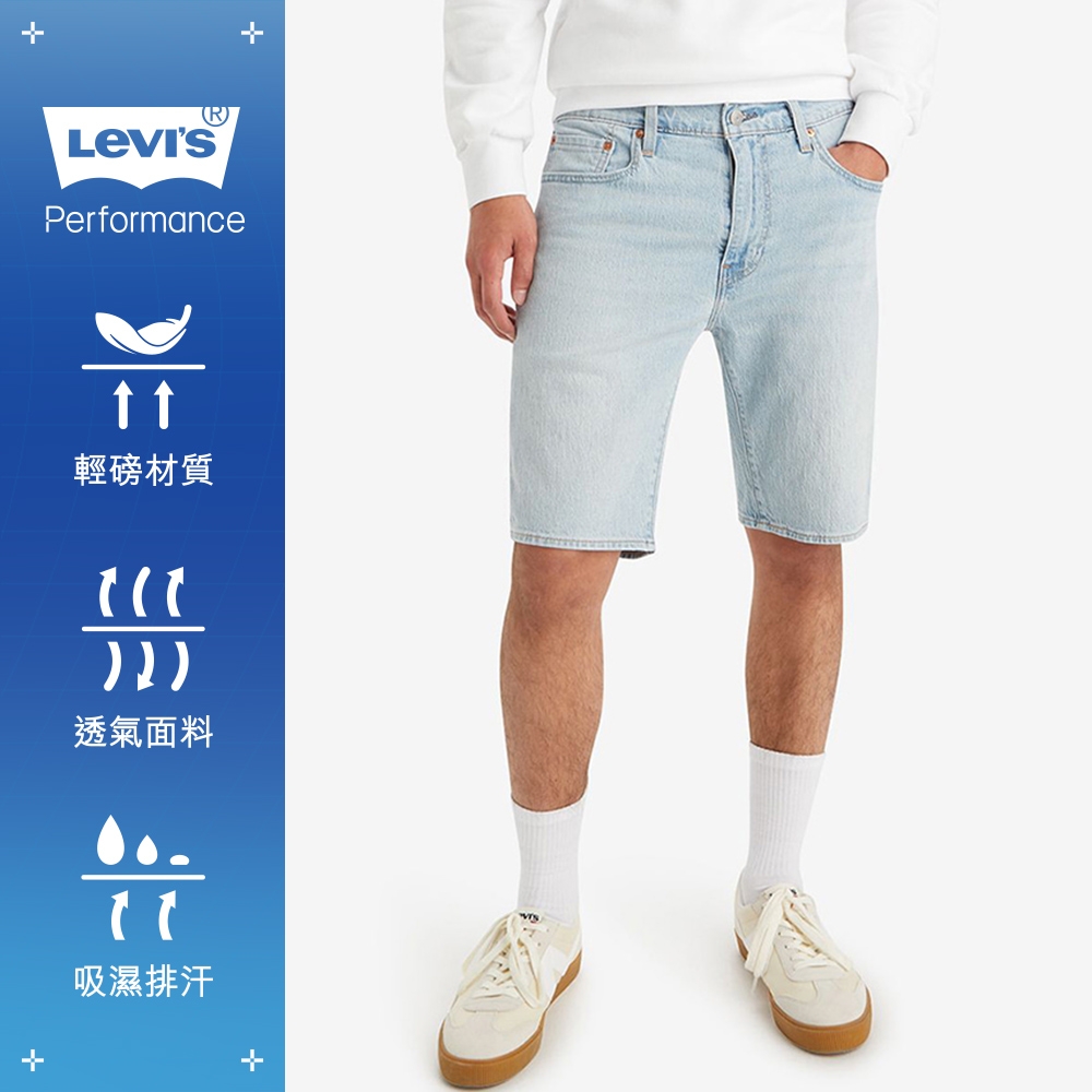 Levi's 男款 405低腰膝上彈性牛仔短褲