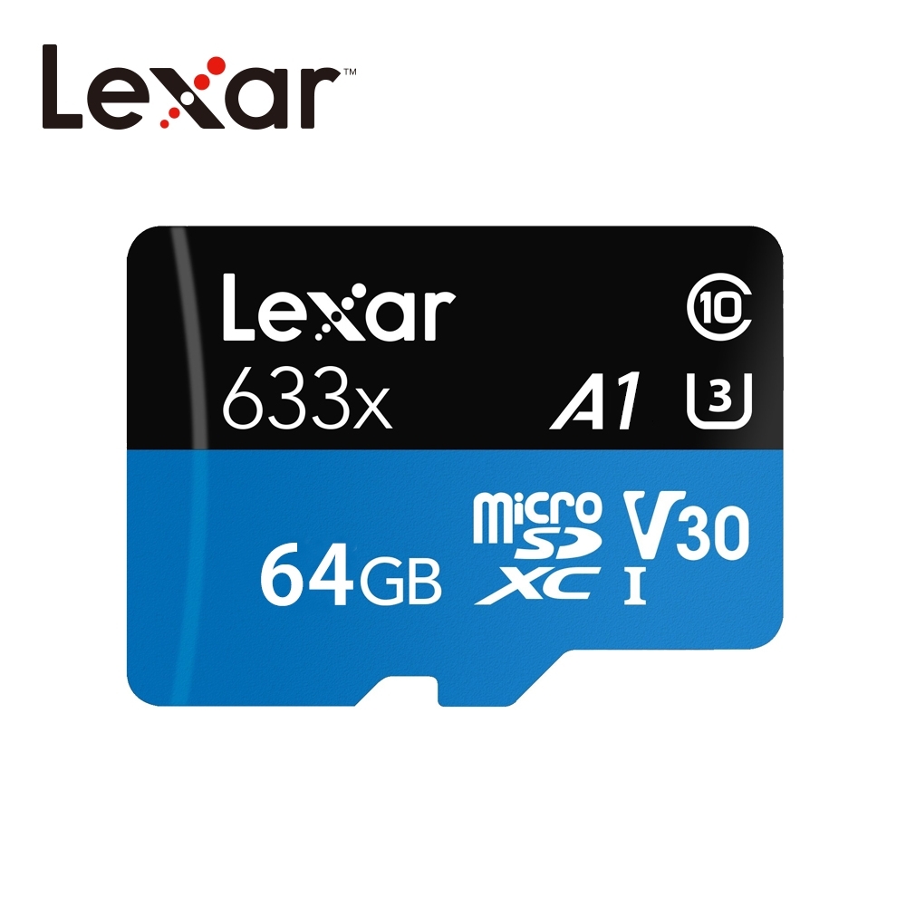 Lexar 633x microSD V30 記憶卡 64G (工業包附收納盒) 公司貨