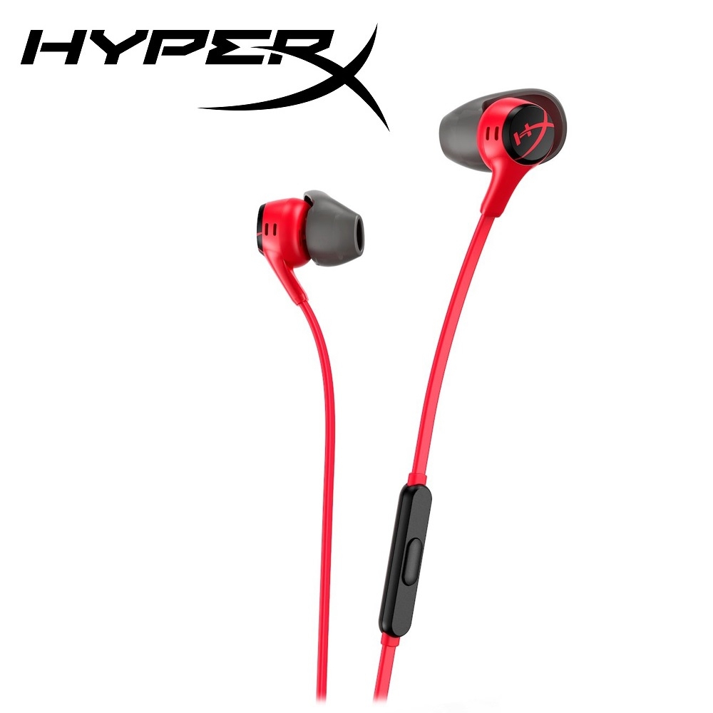 HyperX Cloud Earbuds Gaming Headphones with Mic HX-HSCEB-RD / 705L8AA