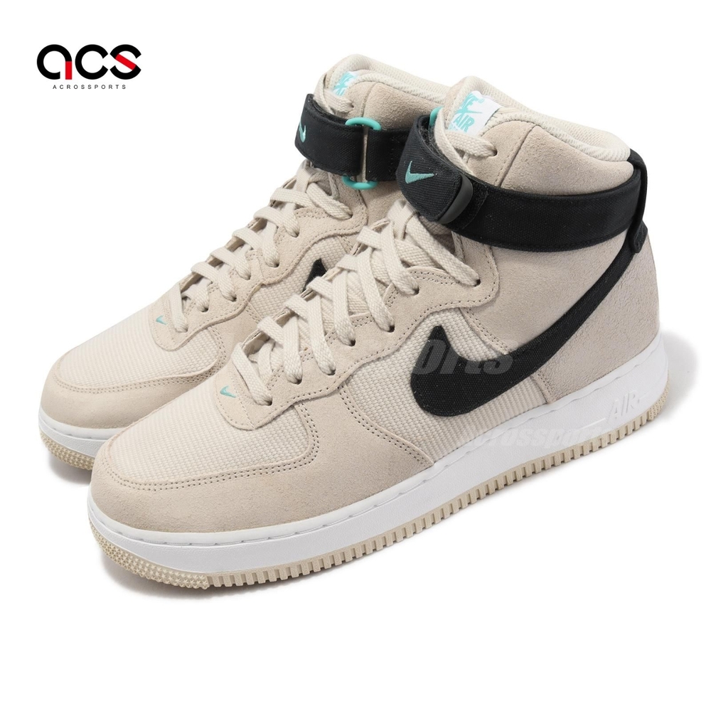 Nike 休閒鞋 Air Force 1 High 07 LX 男鞋 米白 黑 高筒 AF1 平輸品 海外限定 DH7566-100