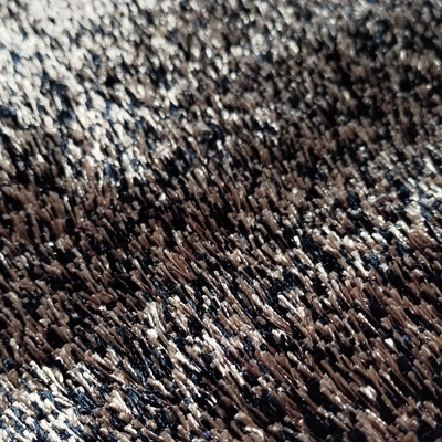 【FUWALY】歐密地毯-黑金-70x140CM (地毯 地墊 多色 溫暖 素色 長毛 生活美學)