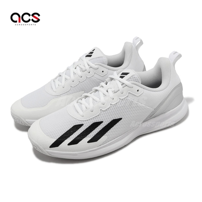 adidas 網球鞋 Courtflash Speed 男鞋 白 黑 穩定 支撐 運動鞋 愛迪達 IG9538