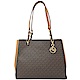 MICHAEL KORS SOFIA 經典PVC雙層肩背包(咖/深咖) product thumbnail 1