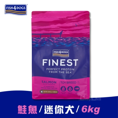 海洋之星FISH4DOGS 無榖低敏挪威鮭魚6kg 迷你犬 超小顆粒