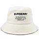 BURBERRY 電繡英字LOGO款漁夫帽/遮陽帽(米白色) product thumbnail 1