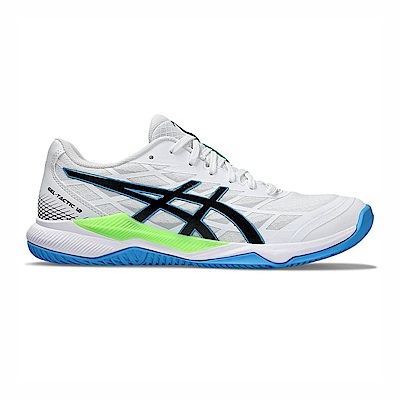 Asics GEL-Tactic 12 [1073A058-102] 男女 排球鞋 運動 訓練 多用途 抗扭 穩定 白藍