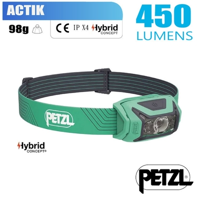 Petzl ACTIK 超輕量標準頭燈(450流明.IPX4防水).LED頭燈.電子燈_綠