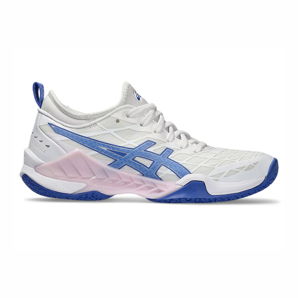 Asics Blast FF 3 [1072A080-101] 女 羽球鞋 運動 比賽 訓練 襪套式 穩定 包覆 白藍粉