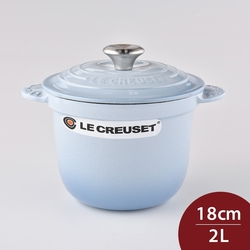 法國Le Creuset 萬用窈窕鑄鐵鍋 18cm 海岸藍