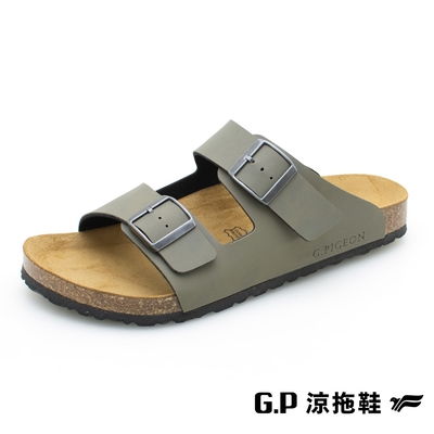 G.P 雙帶柏肯鞋-橄欖綠 M391 GP 拖鞋 柏肯鞋