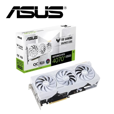 ASUS華碩 TUF-RTX4070TIS-O16G-WHITE-GAMING 顯示卡