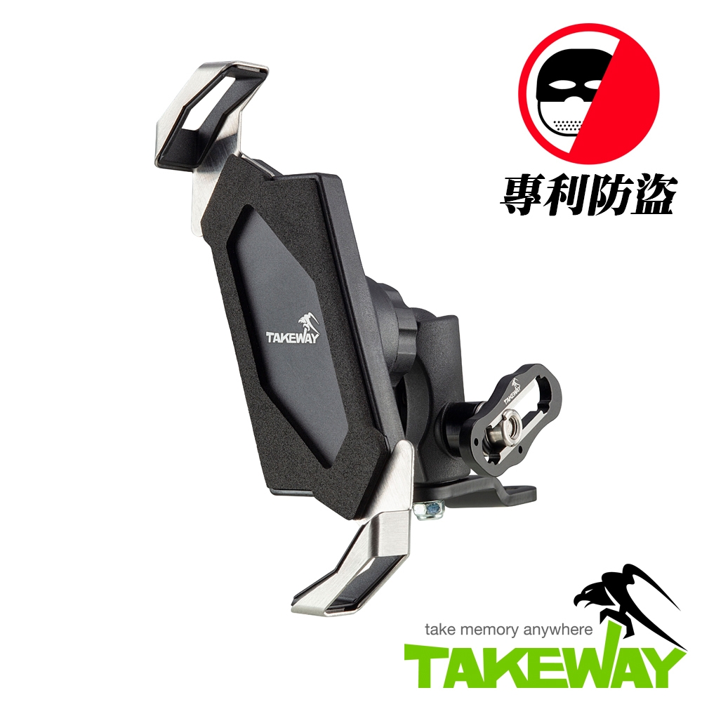 TAKEWAY 黑隼Z手機座（後照鏡通用版）