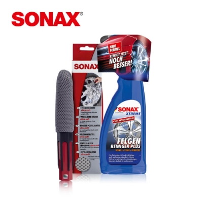 SONAX 鋼圈清潔組 德國原裝 全新包裝 獨加變色技術 中性不咬手 不傷輪圈-急速到貨