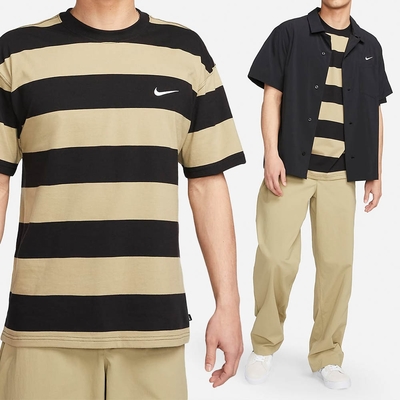 Nike AS M NK SB TEE STRIPE 男 綠 短袖FB8151-276