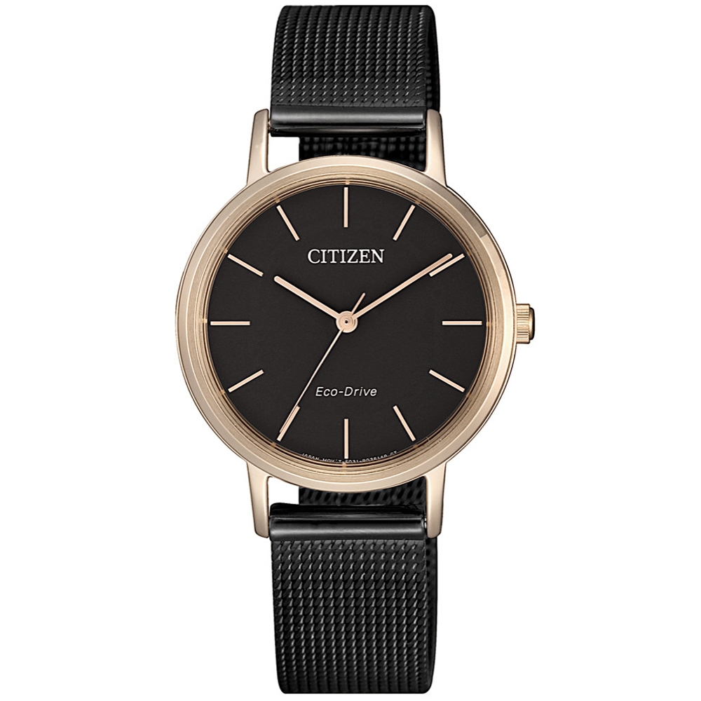 CITIZEN 星辰 光動能 優雅氣質腕錶 30mm / EM0577-87E