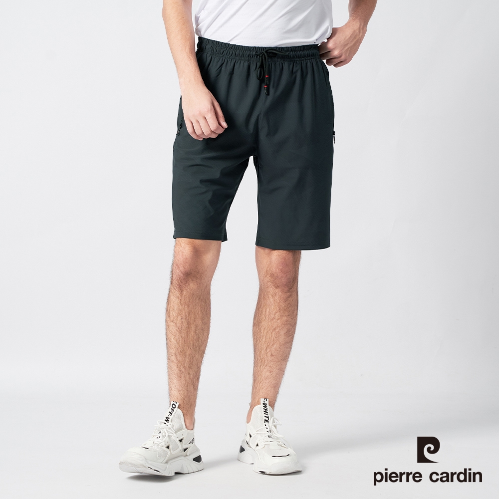 Pierre Cardin皮爾卡登 男款 冰絲涼感吸濕排汗透氣機能短褲(多款任選) (迷彩灰(吸濕排汗))