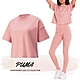 Puma 短袖 HER Cropped Tee 女款 粉紅 短版上衣 寬鬆 歐規 側邊開岔 短T 休閒 純棉 84760224 product thumbnail 1