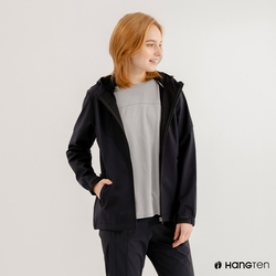 Hang Ten-女裝-恆溫多功能-貼合網布防輕潑水衝鋒外套(