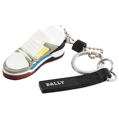 BALLY CHAMPION 鞋子造型款鑰匙圈(白灰)