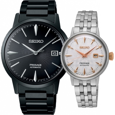 SEIKO 精工 Presage Cocktail 東京雞尾酒機械對錶-4R35-05E0SD+2R05-00A0S